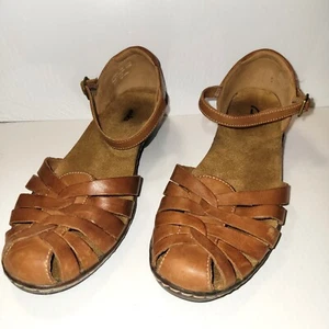 Clark's Damen-Espadrille-Sandalen natürliches hellbraunes geflochtenes Leder Größe 9M - Bild 1 von 10