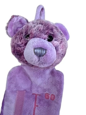 Tabla de crecimiento colgante de oso de peluche púrpura 60’ Foto 1 de 4