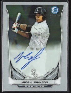 MICAH JOHNSON 2014 Bowman Chrome Prospects autógrafo automático RC BCAP-MJ - Imagen 1 de 2