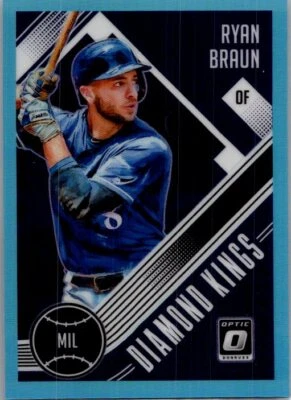 2018 Donruss Optic #16 Ryan Braun Carolina Blue #/50 - Image 1 of 2