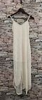 Women's Dress Long Ivory Pretty Festival Evening Out Size Small  97