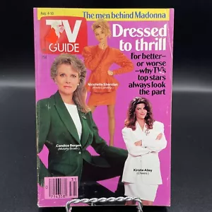 TV Guide Aug 4-10 1990 Madonna Kirstie Alley Washington-Baltimore Edition - Imagen 1 de 6