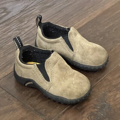 MERRELL Jungle Moc Junior Suede Slip On Shoes Toddler Infant Boys Size 4 - Image 1 of 4