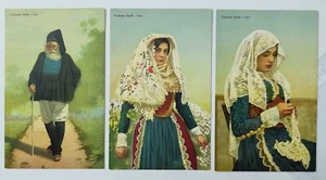 SARDINIA COSTUMES-OSILO-LOT 3 POSTCARDS-C30-195 - Picture 1 of 1