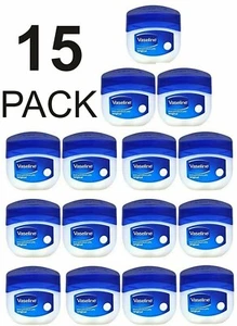 VASELINE ORIGINAL PETROLEUM JELLY 5.5GM, PACK OF 15, FOR CRACKED, DRY SKIN - Picture 1 of 4