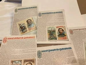 94 CIVIL WAR CSA GENERALS DUKE TOBACCO CARDS GROUP OF 8 1880s LISTED BELOW - Picture 1 of 16