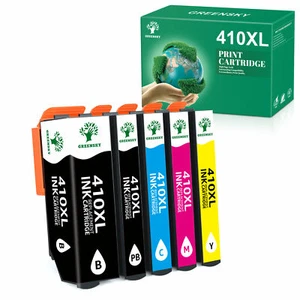 5pack 410XL T410XL High Yield Ink Cartridge For Epson XP7100 XP640 XP635 XP630 - Picture 1 of 5