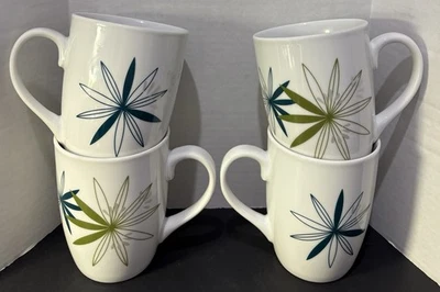 PIER 1 KUI HUA 咖啡杯 ~ 4 件套 ~ 大号 16 盎司。 — 第 1/3 张图片