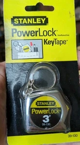 Llavero PowerLock Stanley 39-130 1998 vintage cinta métrica nuevo stock antiguo - Imagen 1 de 5