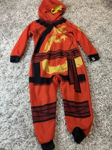 Lego Ninjago One Piece Fleece Pajamas Youth 4/5 - Picture 1 of 1