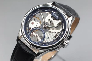 [Box] Epos Originale 3500SKBLM Sapphire Crystal Blue x Skelton Hand Winder Watch - Picture 1 of 12