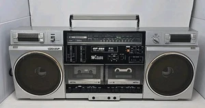 Vintage Sharp GF-565 Classic Ghetto Blaster Boombox for PARTS / REPAIR *READ* - Picture 1 of 14