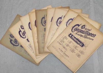 A. Nemerowski Lot Of 9 Complete Transcriptions Sheet Music Classical Vtg German  - Image 1 of 4