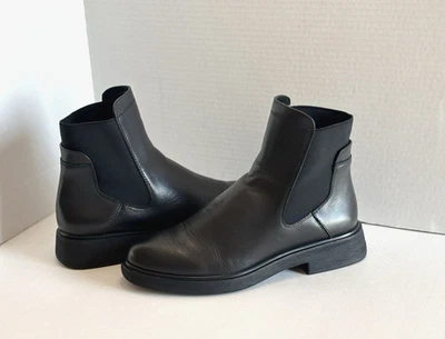 Franco Sarto Brood Chelsea Botines Para Mujer Cuero Negro Pull On Talla 7.5M Foto 1 de 4