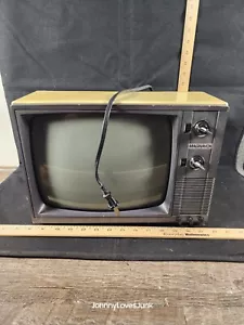 Vintage Magnavox Retro 12 Zoll TV Power Up hat Sound Teile oder Reparaturprojekt - Bild 1 von 6