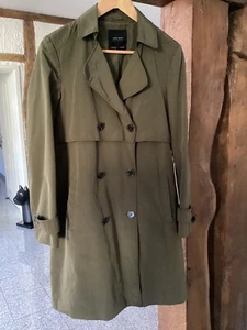 ❤️TOP Zustand ZARA Damen Mantel Trenchcoat Gr. S oliv/khaki - Bild 1 von 4