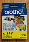 Brother LC51Y LC51 Yellow Ink Cartridge Genuine Best before 2012