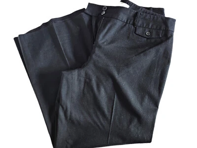 Pantalones De Colección Ann Taylor LOFT 14 XL 12 Negro Mezcla Lana, Pantalones Forrados Elegantes ¡EXCELENTE ESTADO USADOS! Foto 1 de 4