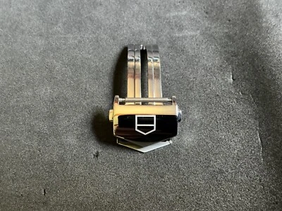 Authentic Tag Heuer 18mm SS Men's Shiny Buckle Clasp FC5037-0 For CARRERA - Image 1 of 4