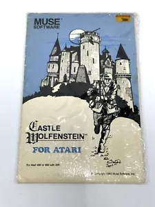 RARO gioco Muse Castle Wolfenstein Atari 400 800 1983 - Foto 1 di 3