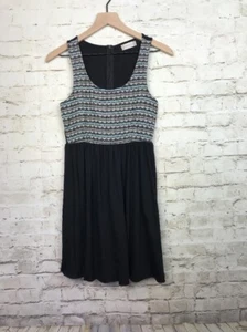 ALTAR’D STATE Womens Black Embroidered Dress Size XS Fit And Flare - Picture 1 of 6