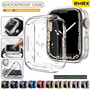 For Apple Watch 2/3/4/5/6/SE/7 Protector Full Cover TPU Case 38/40/42/44/41/45mm - Picture 1 of 10