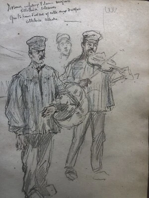 Dessin Croquis De Carnet Orchestre Musique - Photo 1/4