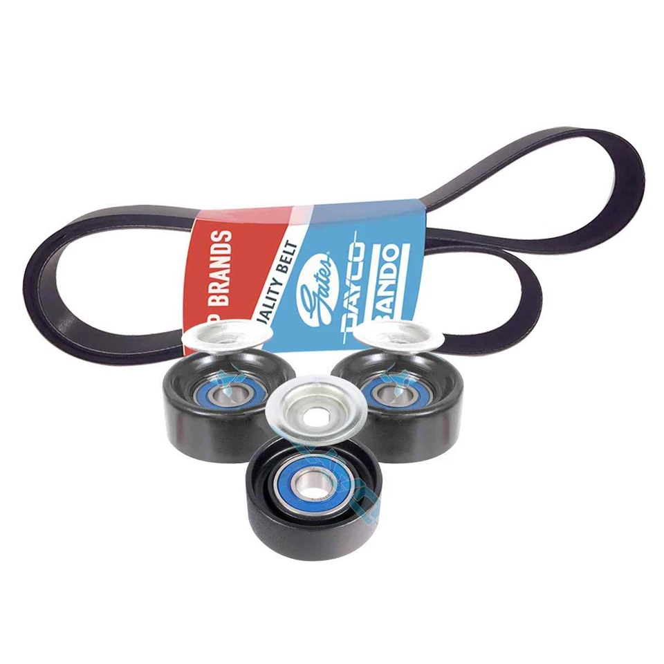 Belt & Pulley Kit for Mitsubishi Lancer 2007-2011 CJ 2.0L DOHC Petrol 4B11 - Image 1 of 1