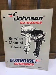 OMC 1996 Johnson Evinrude fueraborda manual de taller 2 a 8 #507261 - Imagen 1 de 7