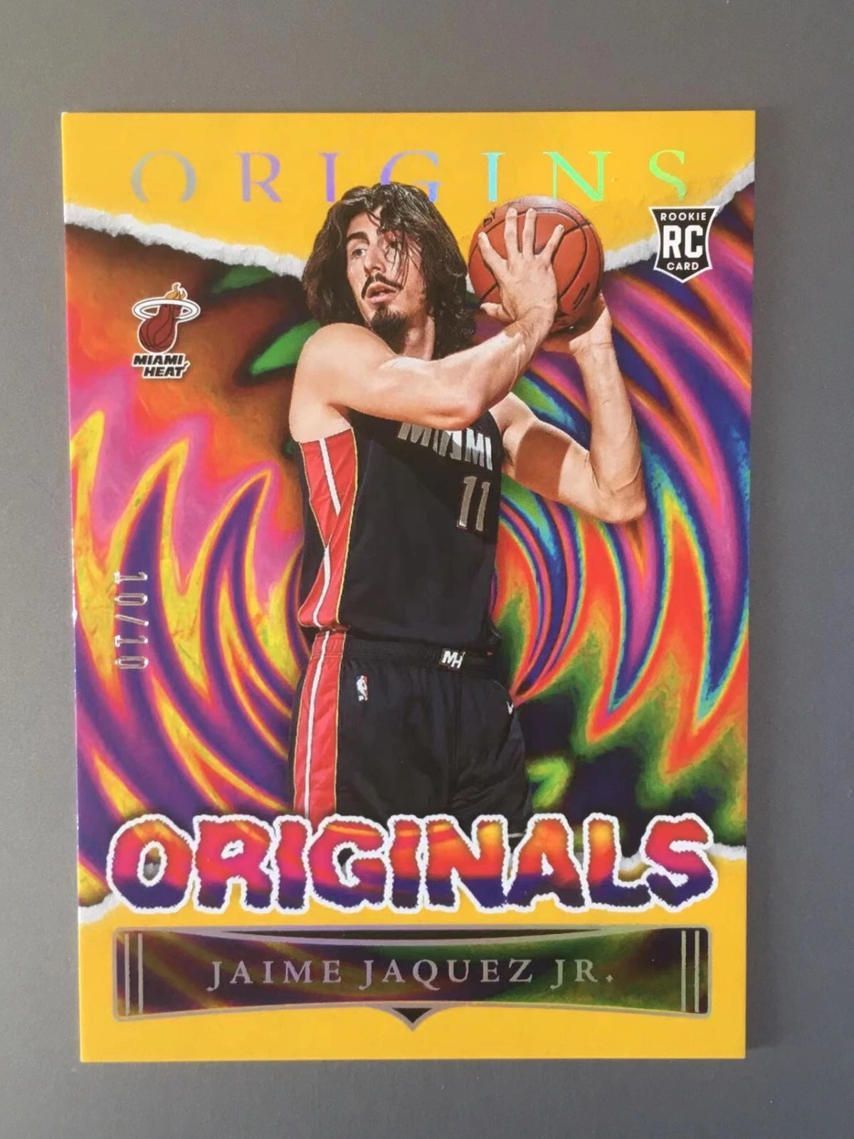 2023-24 Panini Origins Jaime Jaquez Jr Originals Gold 10/10 RC #18 SSP