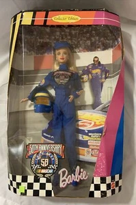 1998 50th Anniversary NASCAR Barbie Doll -Race Car Driver - Picture 1 of 10
