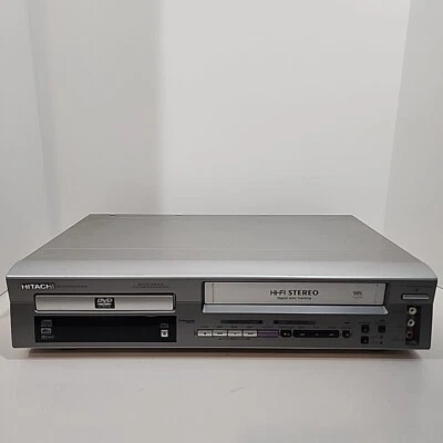 Hitachi DVD VCR Combo CD/MP3/VHS Hi-Fi Stereo Player DV-PF2U Tested - Image 1 of 4
