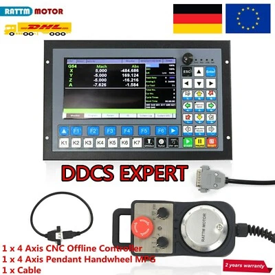 「IT」4 Axis Offline Stand Alone Motion CNC Controller DDCS  PLC +5V MPG Handwheel - Immagine 1 di 4