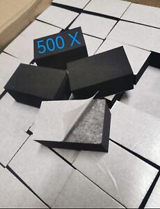 750mm x 450mm x 350mm Deep Rectangle Black Foam Bumpers Self Adhesive Spacers