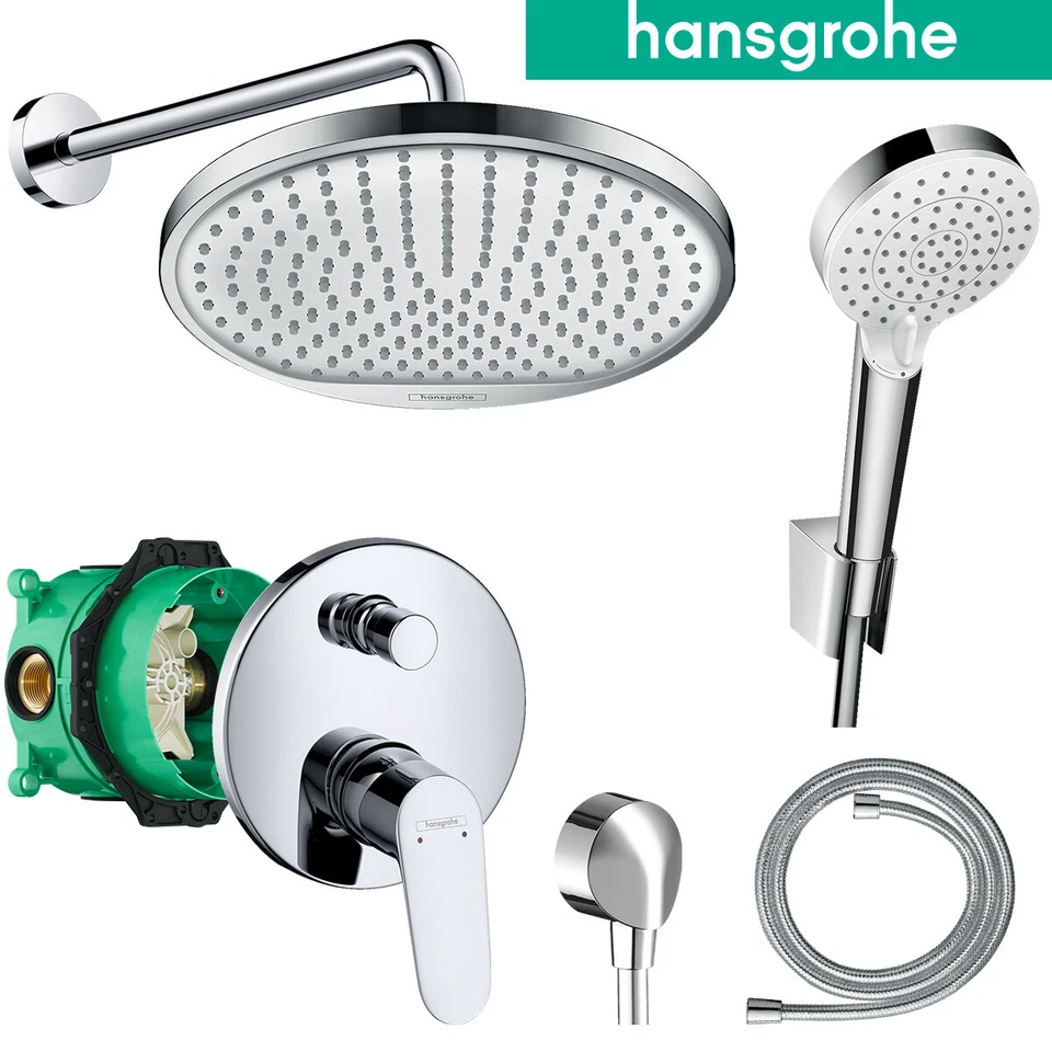 Hansgrohe Duscharmatur Set Focus Unterputz Regendusche Kopfbrause Armatur  Ibox - Bild 1 von 4