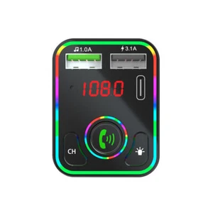 Bluetooth Car FM Transmitter MP3 Player Hands free Radio Adapter 2 USB Charger - Picture 1 of 8