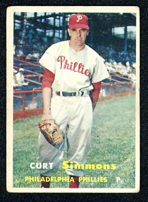 1957 Topps - # 158 Curt Simmons VG - Image 1 of 2