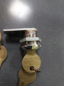 Vintage Eagle Lock co. Key and Lock A36A About 7/8" - Picture 1 of 7