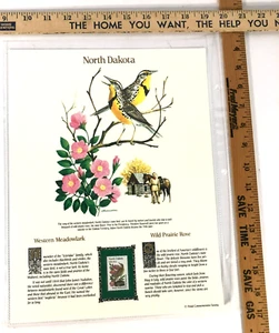 North Dakota Commemorative Mint-Stamp Postal Commemorative Society Collectable. - Picture 1 of 1