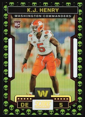 2023 Panini Score KJ Henry Extraterrestrial Alien SSP Rookie #393 - Image 1 of 2