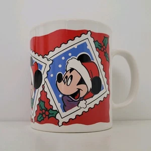 Disney MICKEY MOUSE Christmas Mug. Staffordshire Tableware NEVER USED - CCC060 - Picture 1 of 9