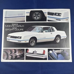 Vintage 1983 Chevrolet Monte Carlo SS Sport Coupe Dealer Sales Brochure Flyer  - Picture 1 of 4