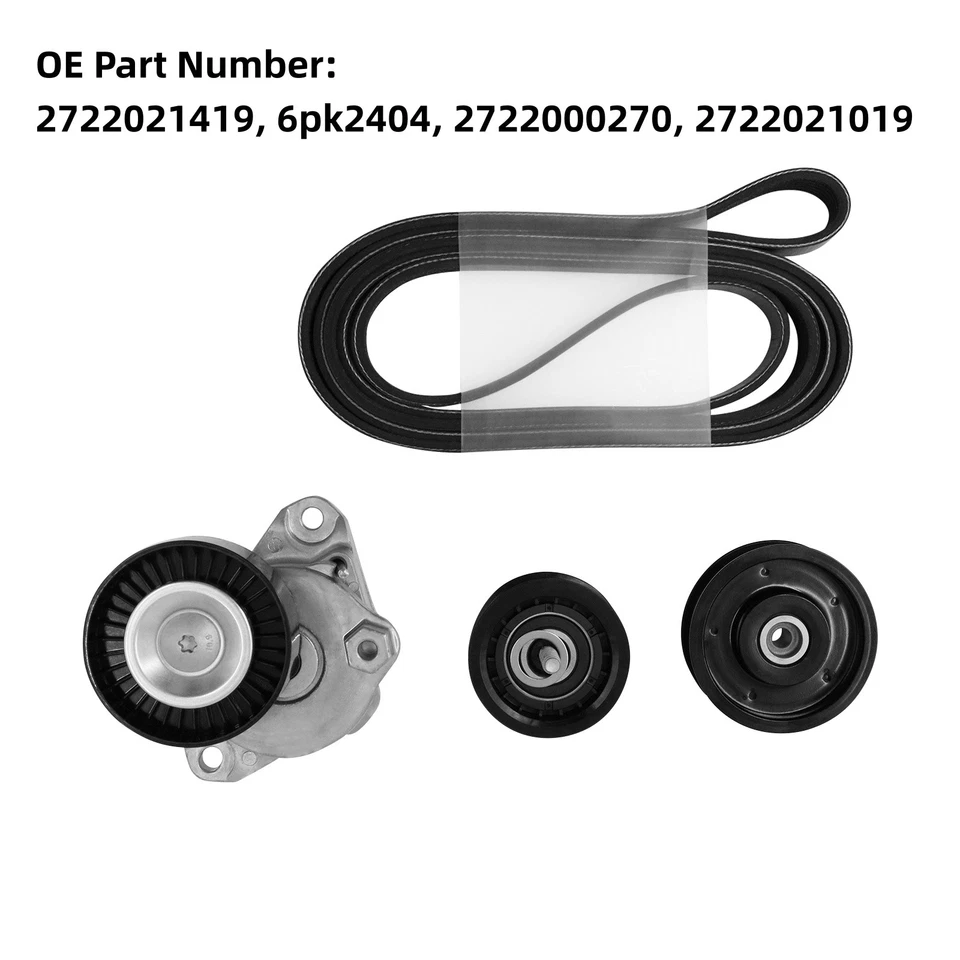 Juego de poleas tensoras de correa Gates para MERCEDES-BENZ C230 C280 C300 C350 CL550 E350 Foto 1 de 4