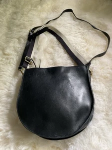 Madewell Transport Crossbody Satteltasche SCHWARZ Leder DUAL verstellbarer Riemen - Bild 1 von 7