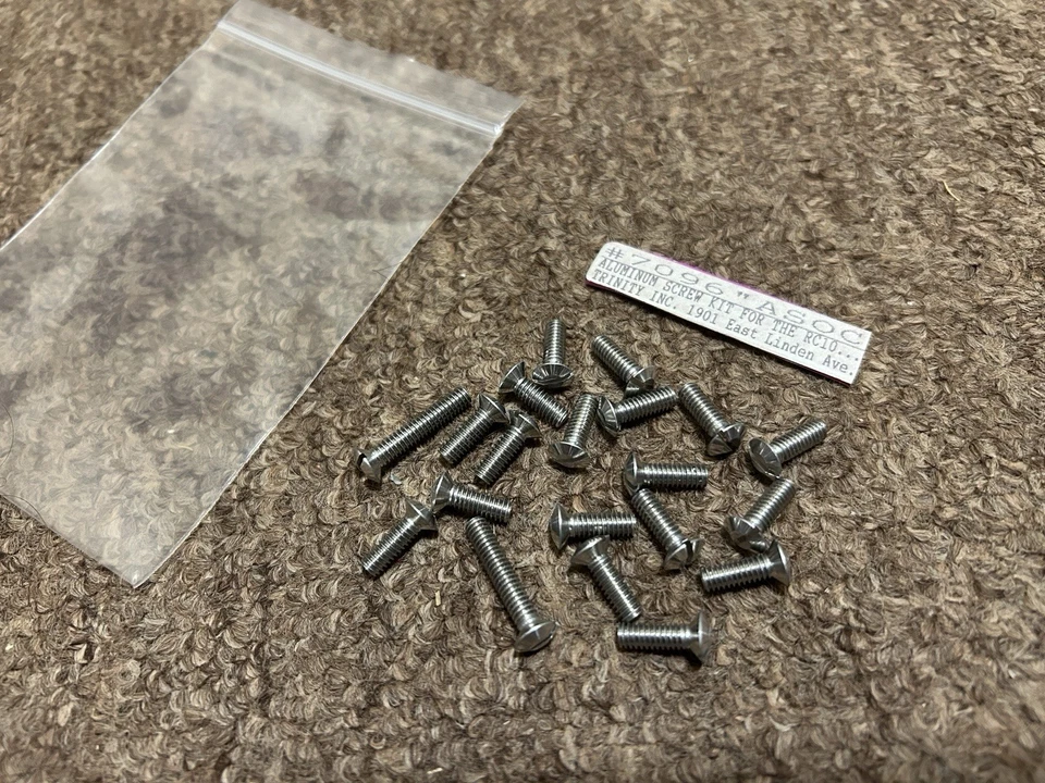 Vintage Trinity 7096 Team Associated RC10 Aluminum Screw Kit 8-32 - Image 1 of 1