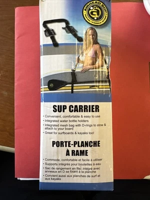 NEW AIRHEAD SUP CARRIER BLACK STANDUP PADDLE BOARD SURF KAYAK AHSUP-A016 - Image 1 of 4