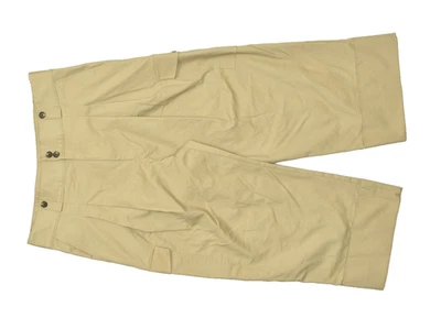 Pantalones capri LAUREN Ralph Lauren plisados caqui cargo para mujer talla 16 mezcla de algodón Foto 1 de 4