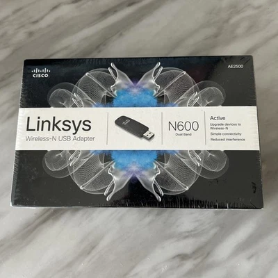 Linksys AE2500 Wireless-N USB Adapter - N600 Dual Band AE2500-NP - Image 1 of 3