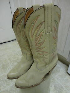 VINTAGE 70'S FRYE BOOTS MOTORCYCLE WESTERN GREAT COND MADE IN USA COWGIRL 