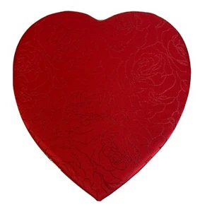 Valentinstag Box Satin geprägt Rosen Herz Schokoladenbox - Bild 1 von 7
